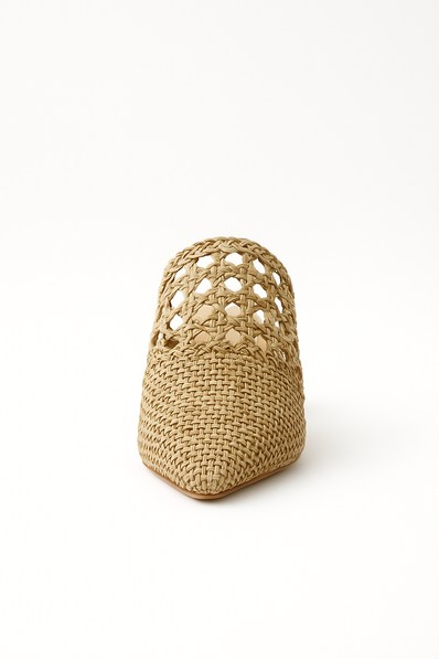 MULE TISSÉ CAMEL