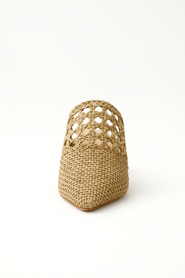 MULE TISSÉ CAMEL