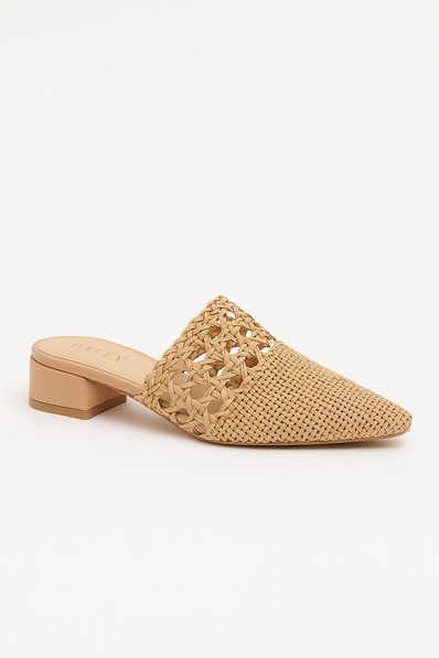 MULE TISSÉ CAMEL