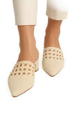 MULE TISSÉ BLANCO