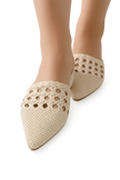 MULE TISSÉ BLANCO
