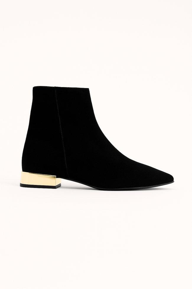 BOTA DORÉ NEGRA GAMUZA