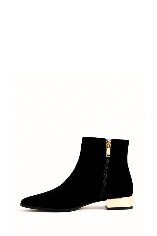 BOTA DORÉ NEGRA GAMUZA